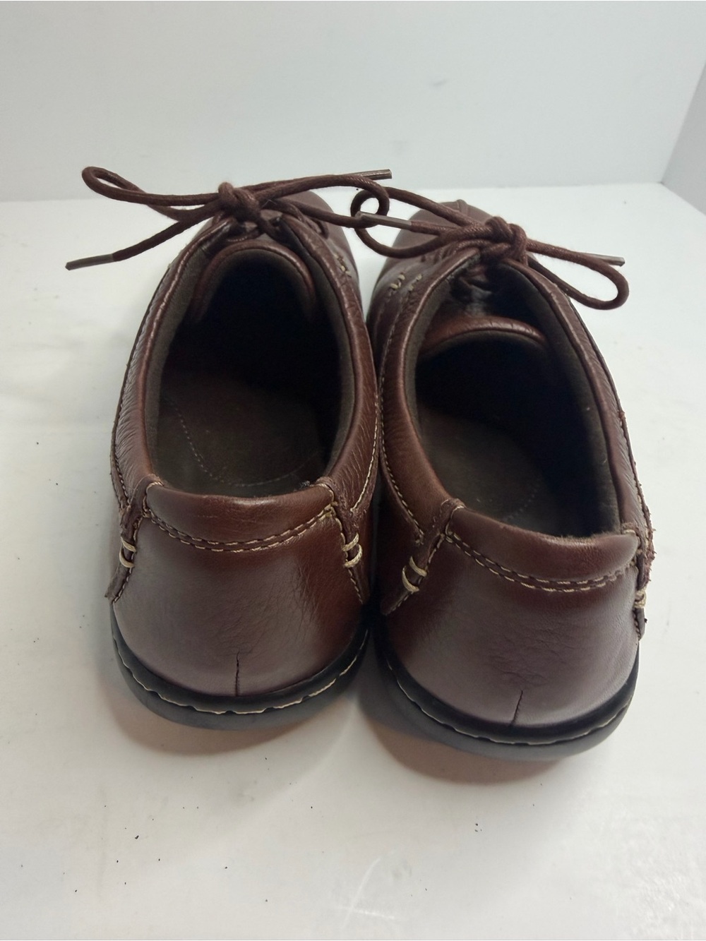 Clarks Bendables Beals Leather Lace Up Comfort Oxfords Brown Women's 8M - Picture 3 of 7